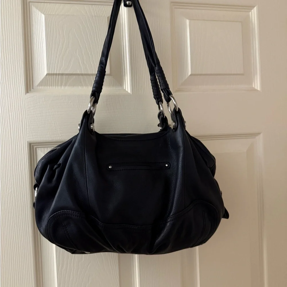 B Makowsky Black Leather Bag - Picture 3 of 9